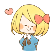 expressive girl sticker #2248719