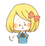 expressive girl sticker #2248720