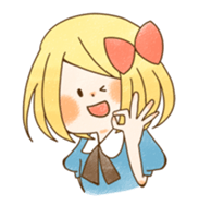 expressive girl sticker #2248726