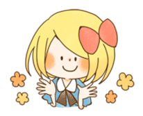 expressive girl sticker #2248728