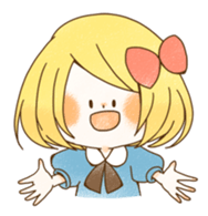 expressive girl sticker #2248729