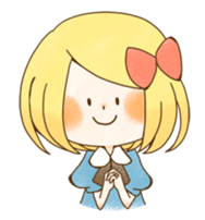 expressive girl sticker #2248730