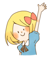 expressive girl sticker #2248733