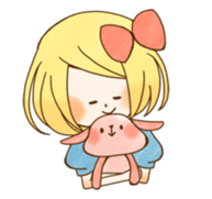 expressive girl sticker #2248736