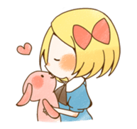 expressive girl sticker #2248737