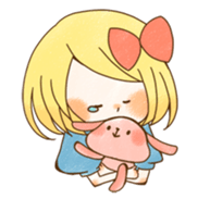 expressive girl sticker #2248738