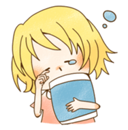 expressive girl sticker #2248740