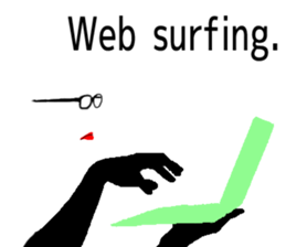 Cynic of glasses man sticker #2249832