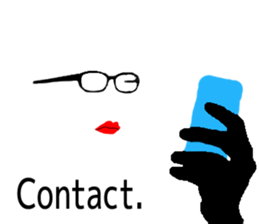 Cynic of glasses man sticker #2249833