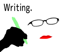 Cynic of glasses man sticker #2249834