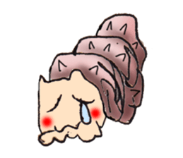 hermit crab cat sticker #2251499