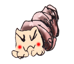 hermit crab cat sticker #2251500