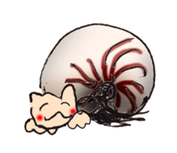 hermit crab cat sticker #2251502
