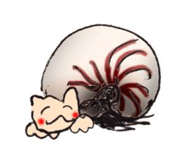 hermit crab cat sticker #2251502