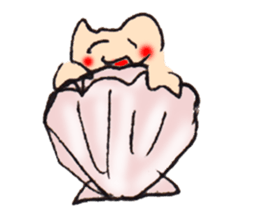 hermit crab cat sticker #2251503