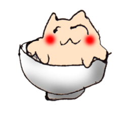 hermit crab cat sticker #2251516