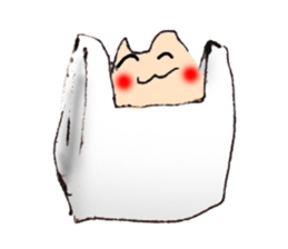 hermit crab cat sticker #2251517