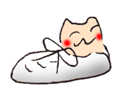 hermit crab cat sticker #2251518