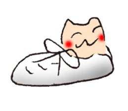 hermit crab cat sticker #2251518