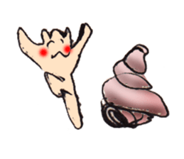 hermit crab cat sticker #2251525
