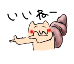 hermit crab cat sticker #2251529
