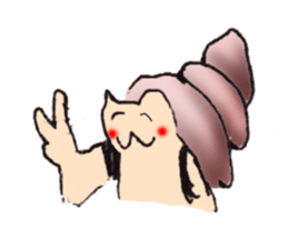 hermit crab cat sticker #2251532