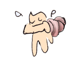 hermit crab cat sticker #2251534