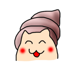 hermit crab cat sticker #2251535