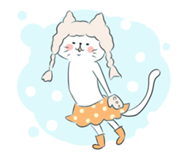 Nonchalant cat sticker #2251552
