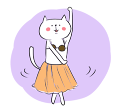 Nonchalant cat sticker #2251556