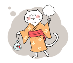 Nonchalant cat sticker #2251568