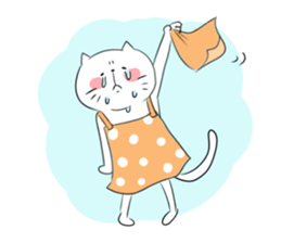 Nonchalant cat sticker #2251575