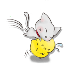 Pinky Rabbit & Soft Cat sticker #2251580