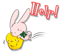 Pinky Rabbit & Soft Cat sticker #2251581
