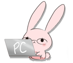 Pinky Rabbit & Soft Cat sticker #2251606