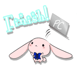 Pinky Rabbit & Soft Cat sticker #2251610