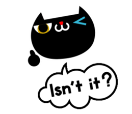 Lucky cat and the blue bird 3 sticker #2251660