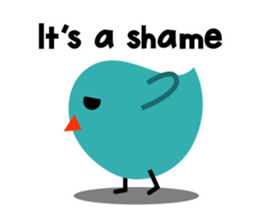 Lucky cat and the blue bird 3 sticker #2251684