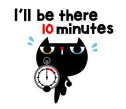 Lucky cat and the blue bird 3 sticker #2251692