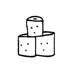 a toilet roll sticker #2252343