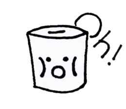 a toilet roll sticker #2252347