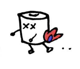a toilet roll sticker #2252362
