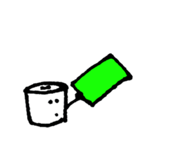 a toilet roll sticker #2252375