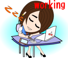 daily life of the female office worker sticker #2252543
