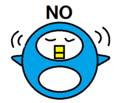 Round penguin sticker #2252665