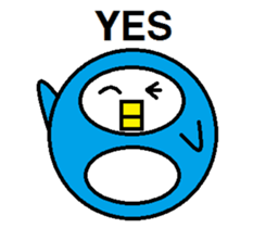 Round penguin sticker #2252666