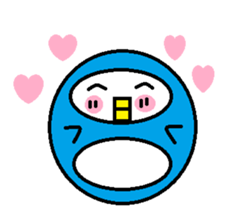 Round penguin sticker #2252672