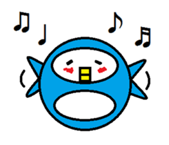 Round penguin sticker #2252683