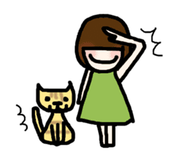 Together with the cat always sticker #2253270