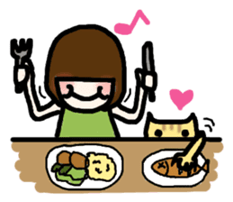 Together with the cat always sticker #2253293